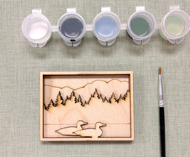 DIY Loon Art Painting Kit for Adults or Kids