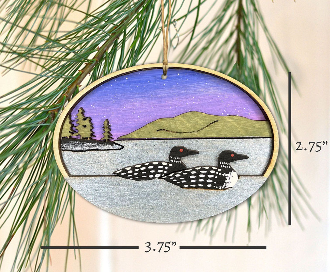 Loons Wooden Ornament