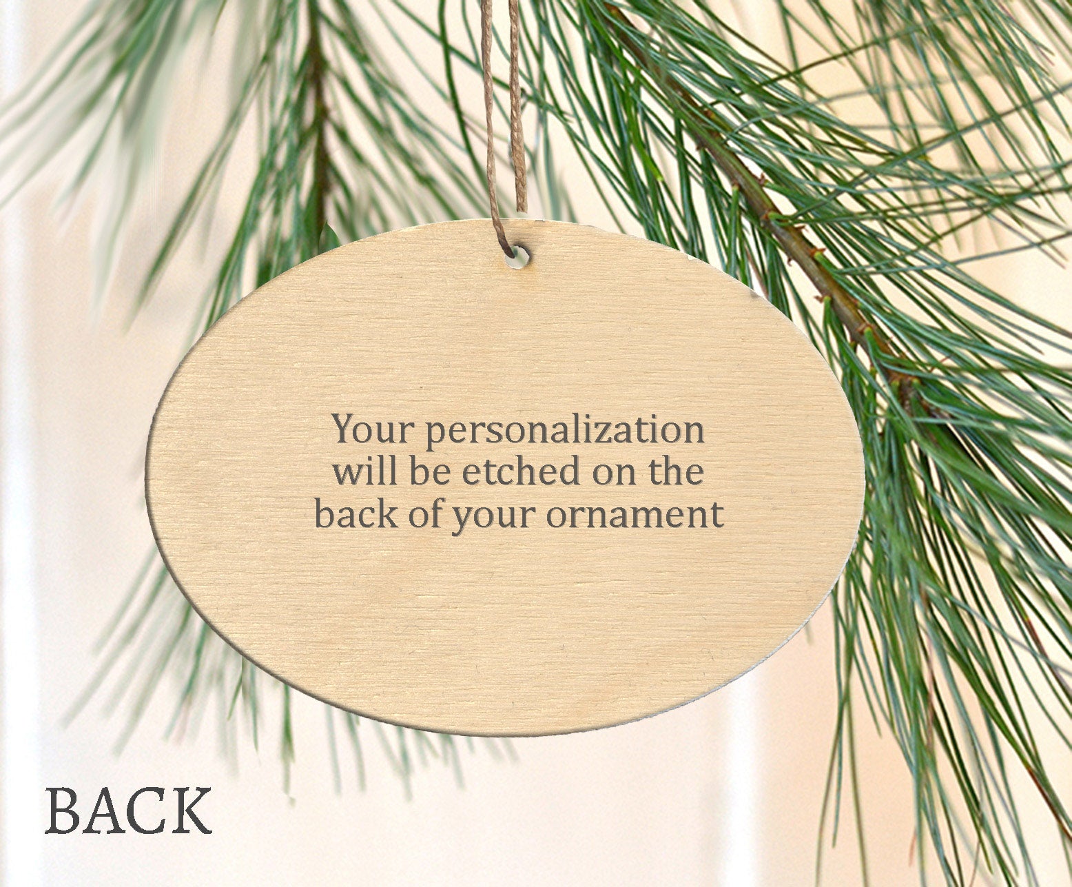 Hand Made Zip Line Wooden Ornament – Cedar + Pearl