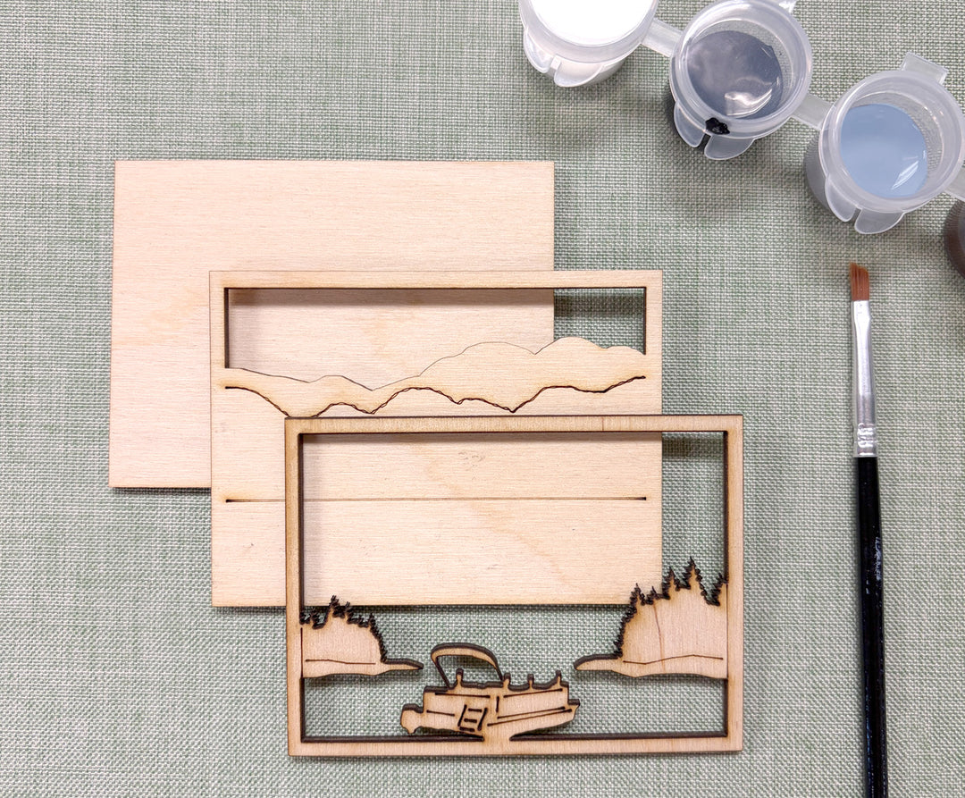 DIY Boat Art Painting Kit for Adults or Kids