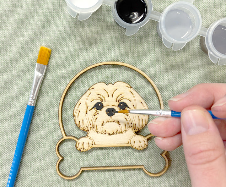 Shih Tzu DIY Dog Ornament Painting Kit