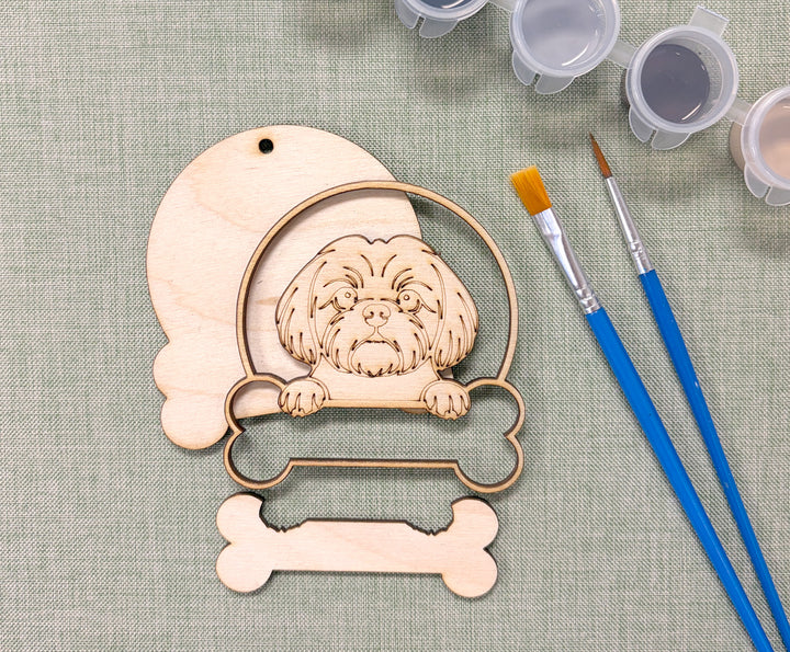 Shih Tzu DIY Dog Ornament Painting Kit