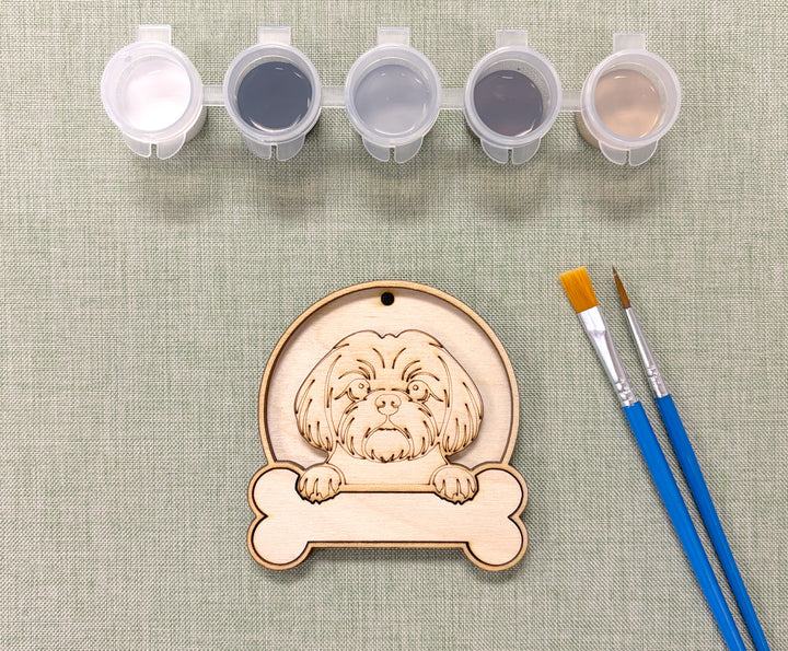 Shih Tzu DIY Dog Ornament Painting Kit