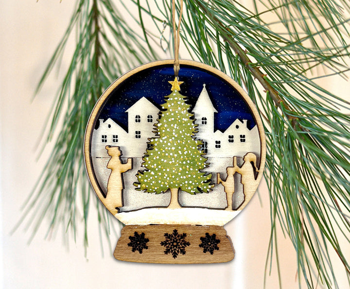 Snowglobe Christmas Caroling Ornament