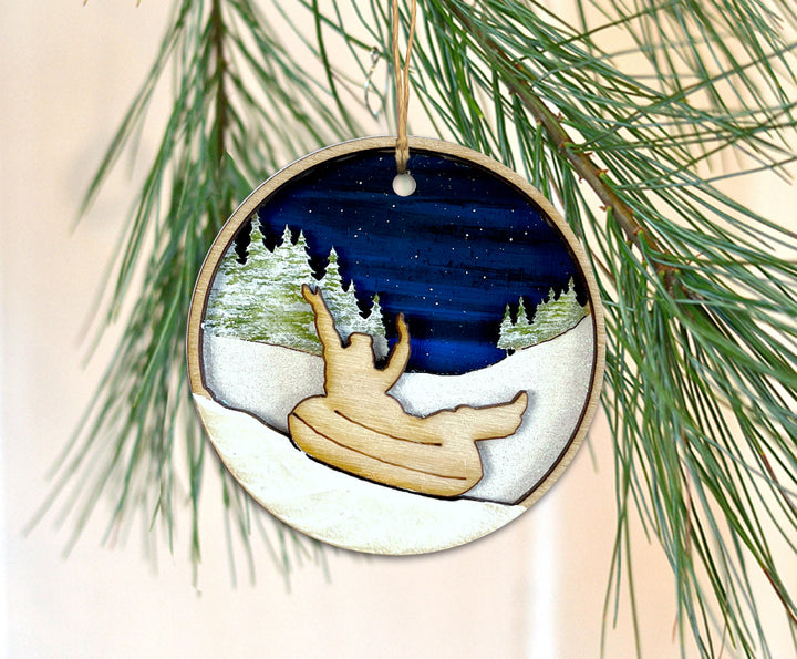 Winter Tubing Ornament