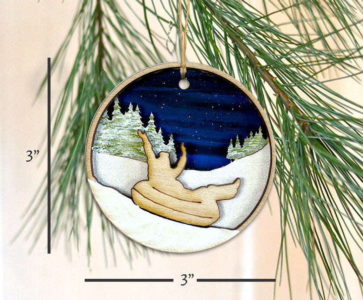 Winter Tubing Ornament