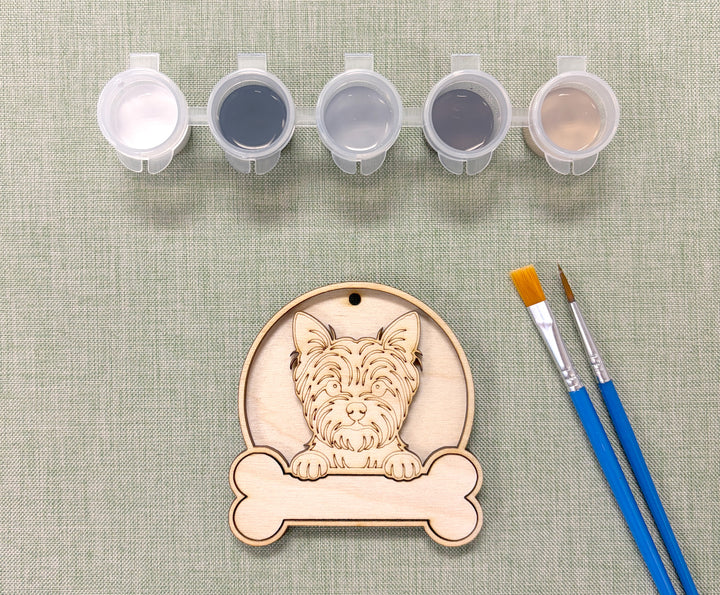 Yorkie DIY Dog Ornament Painting Kit