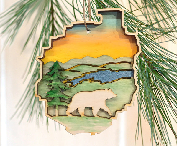 Adirondack Park Bear Ornament