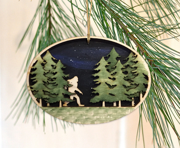 Bigfoot Wooden Ornament