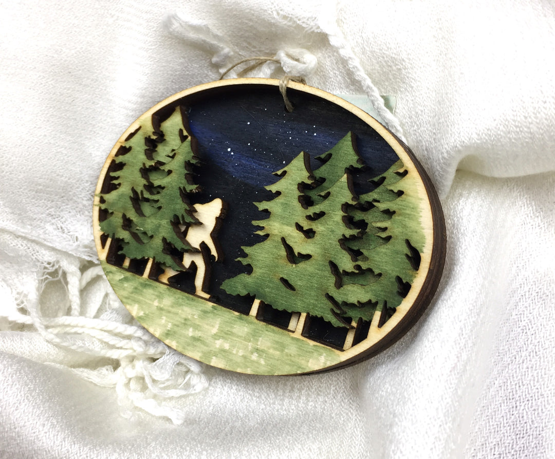 Bigfoot Wooden Ornament