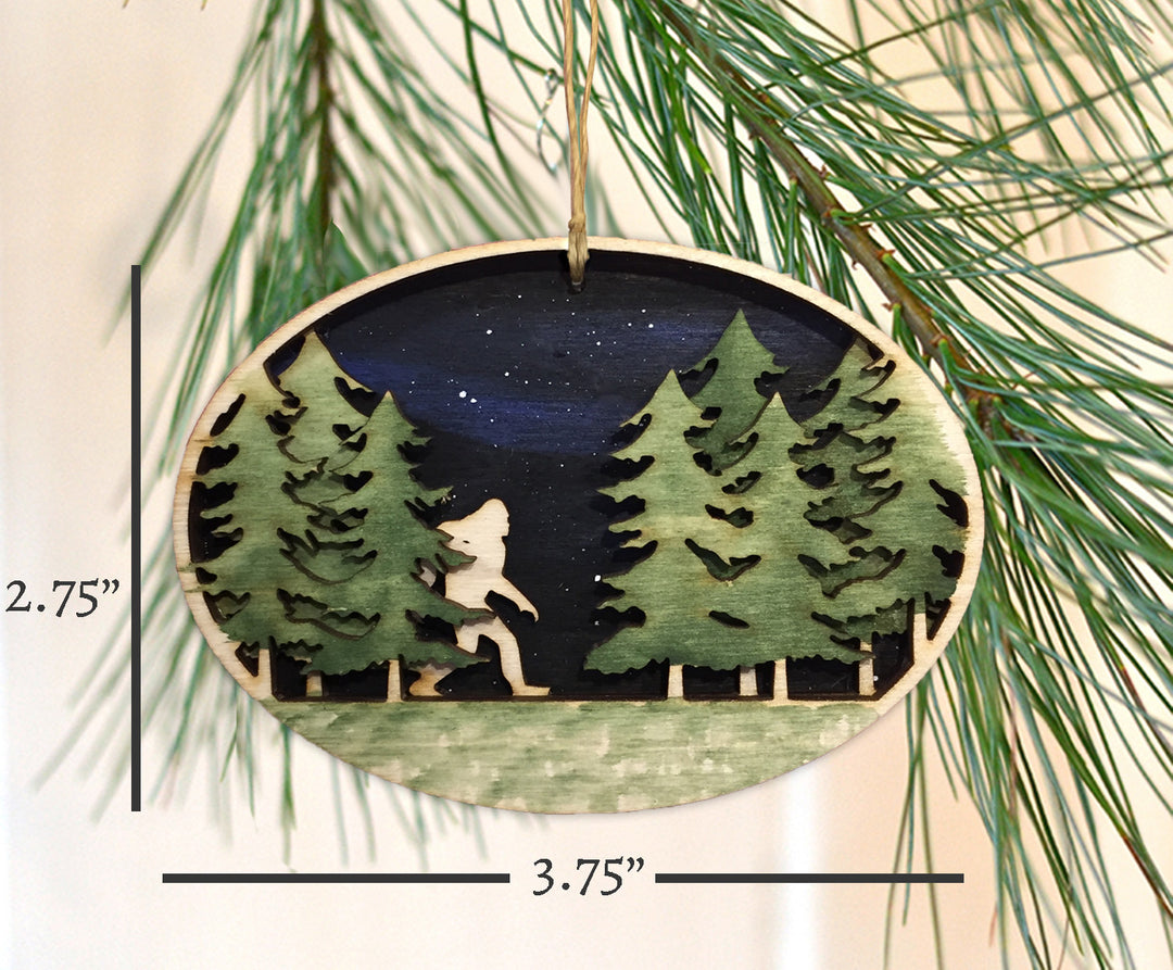 Bigfoot Wooden Ornament