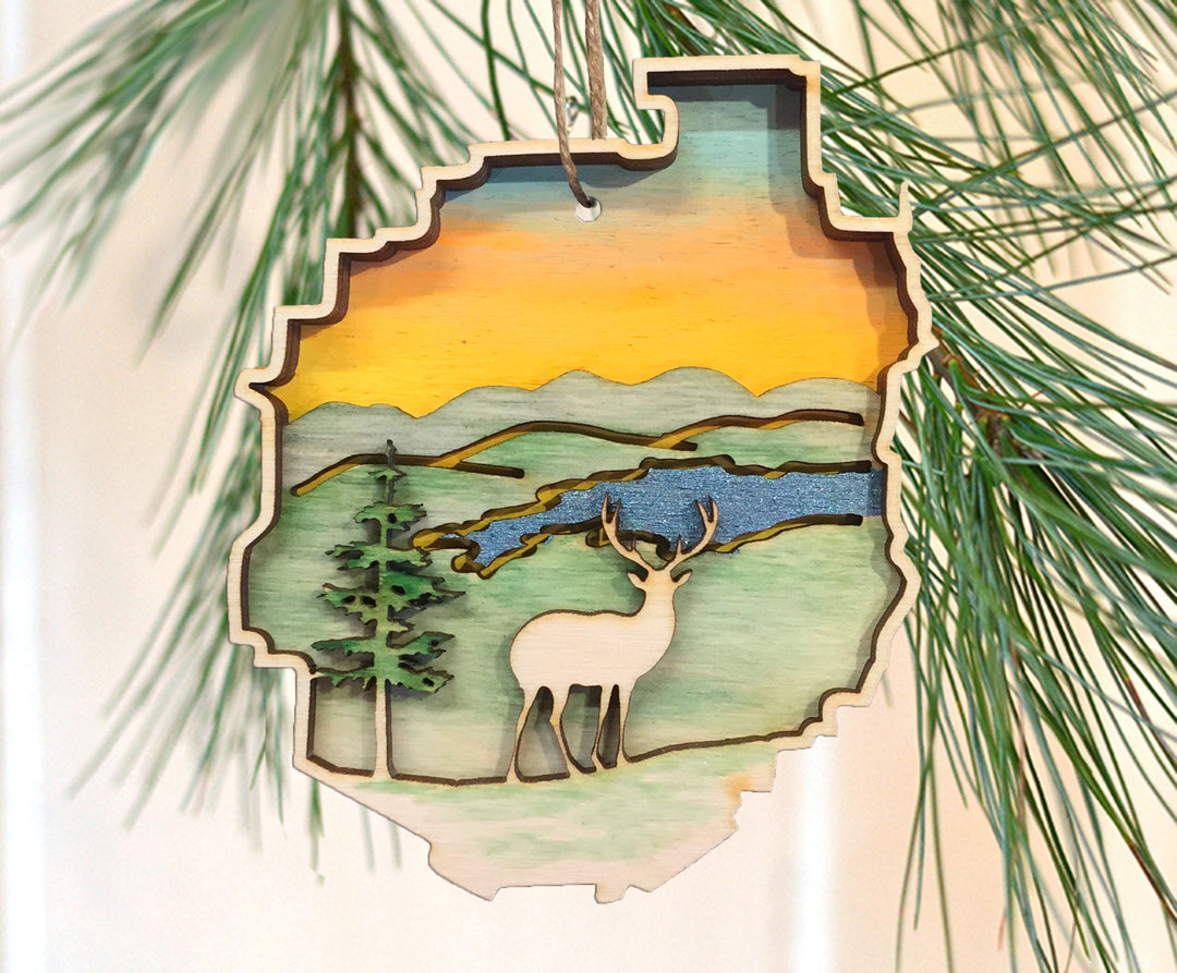 Adirondack Park Deer Ornament