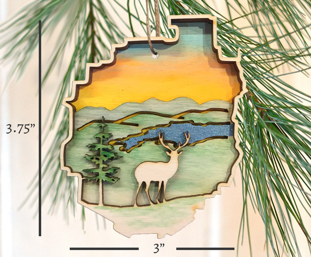 Adirondack Park Deer Ornament