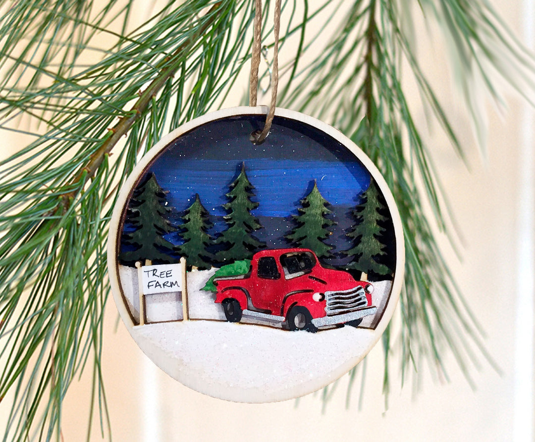 Tree Farm Visit Ornament