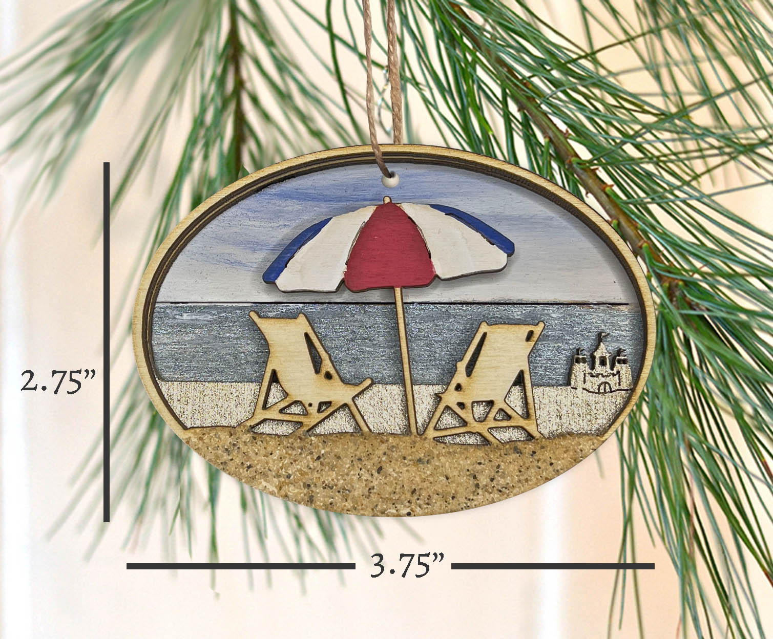 Beach Chairs Ornament
