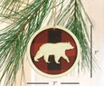 Buffalo Check Plaid Animal Ornament Set