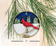 Wooden Cardinal Ornament
