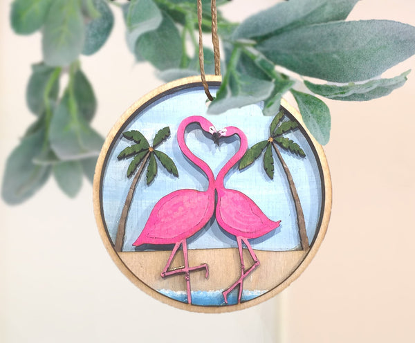Flamingo ornament