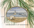 Hermit Crab Beach Ornament