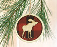 Buffalo Check Plaid Animal Ornaments