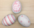 Pink Ceramic Easter Egg Set