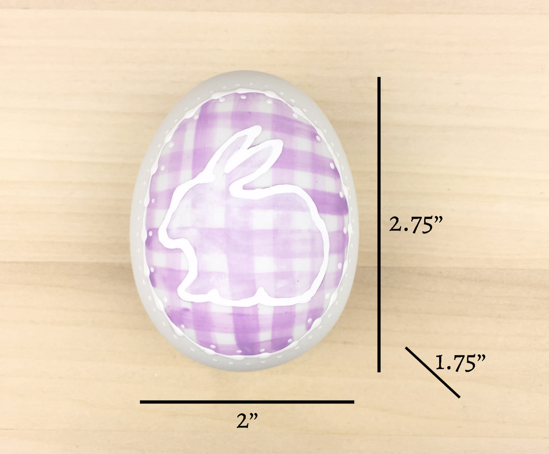 Lavender Ceramic Easter Egg Set