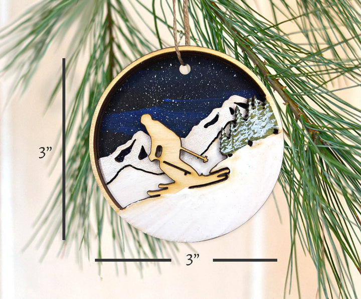 Skiing Ornament